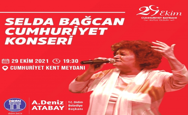 Didim’de 29 Ekim’de “Selda Bağcan Cumhuriyet Konseri”