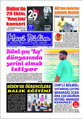 Mavi Didim Gazetesi - 20.01.2022 Manşeti
